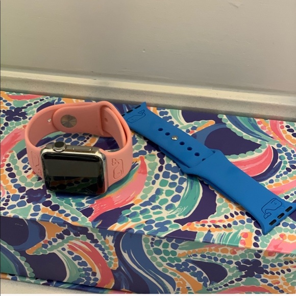 Vineyard Vines Accessories Whale Laser Engraved Apple Watch Band